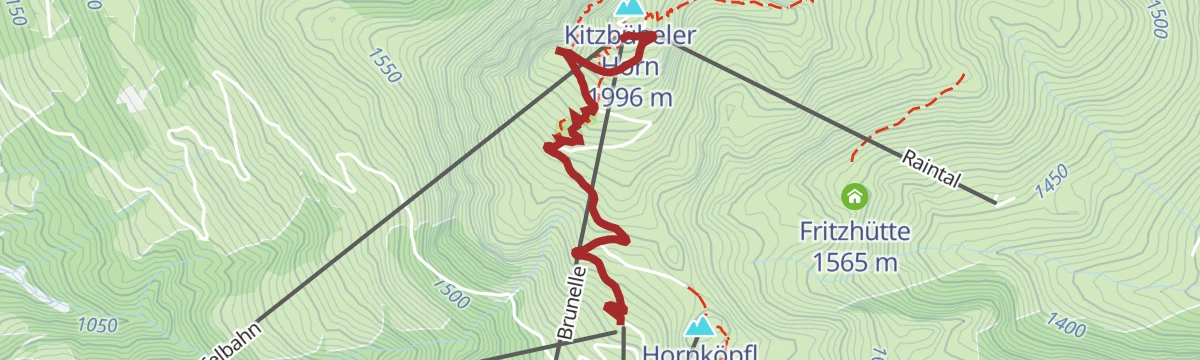 Route map: Kitzbüheler Horn Alpenblumengarten
